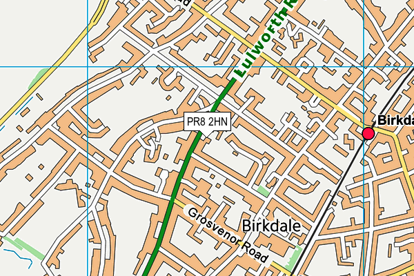 PR8 2HN map - OS VectorMap District (Ordnance Survey)