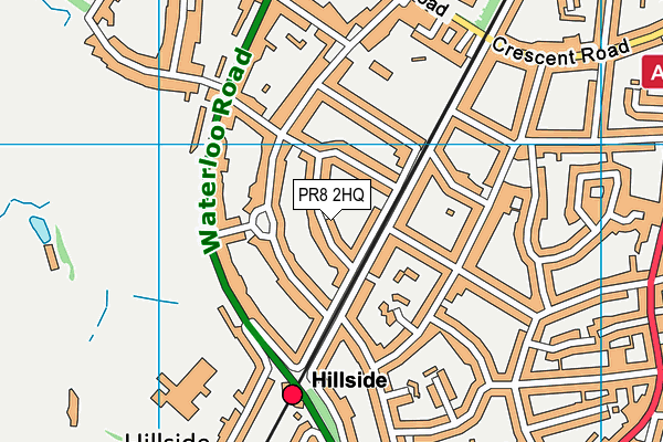 PR8 2HQ map - OS VectorMap District (Ordnance Survey)