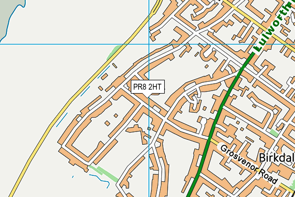 PR8 2HT map - OS VectorMap District (Ordnance Survey)