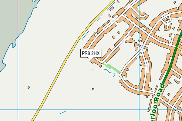 PR8 2HX map - OS VectorMap District (Ordnance Survey)