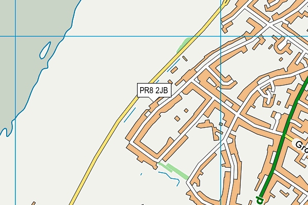 PR8 2JB map - OS VectorMap District (Ordnance Survey)