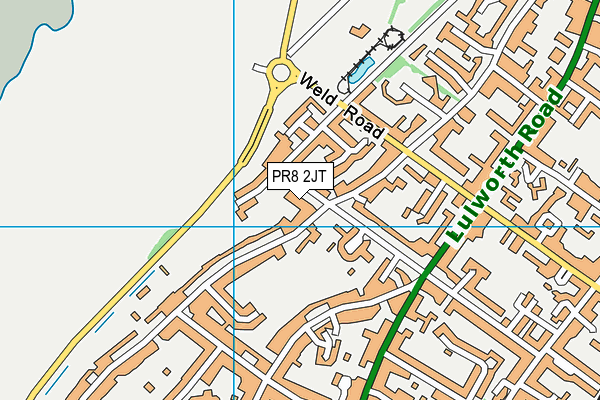 PR8 2JT map - OS VectorMap District (Ordnance Survey)