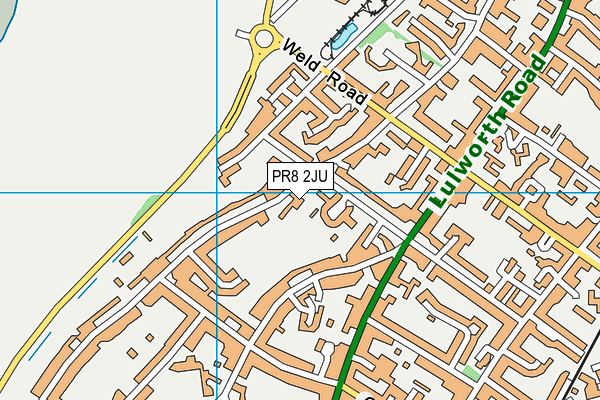 PR8 2JU map - OS VectorMap District (Ordnance Survey)