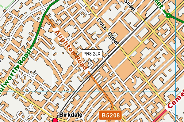 PR8 2JX map - OS VectorMap District (Ordnance Survey)