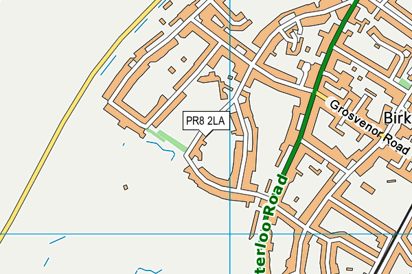 PR8 2LA map - OS VectorMap District (Ordnance Survey)