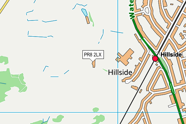 Royal Birkdale Golf Club map (PR8 2LX) - OS VectorMap District (Ordnance Survey)