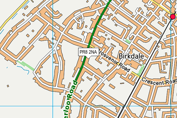 PR8 2NA map - OS VectorMap District (Ordnance Survey)