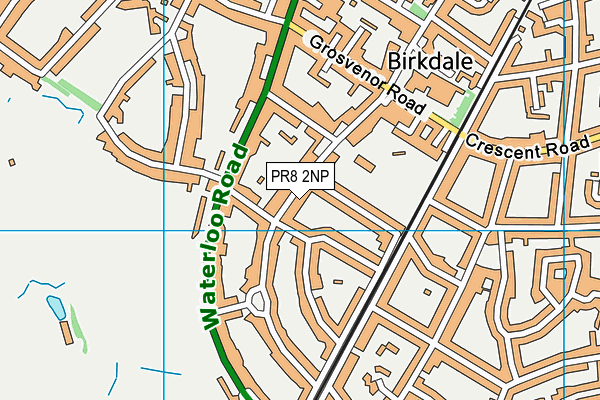 PR8 2NP map - OS VectorMap District (Ordnance Survey)