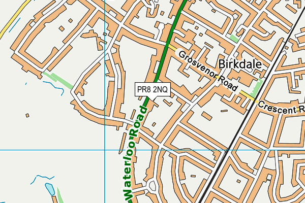 PR8 2NQ map - OS VectorMap District (Ordnance Survey)