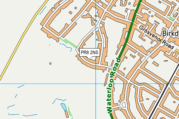 PR8 2NS map - OS VectorMap District (Ordnance Survey)