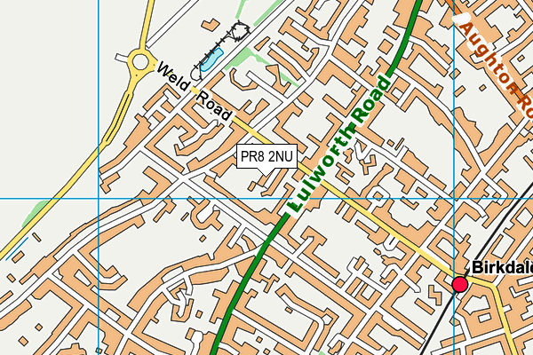 PR8 2NU map - OS VectorMap District (Ordnance Survey)