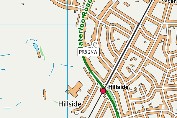 PR8 2NW map - OS VectorMap District (Ordnance Survey)