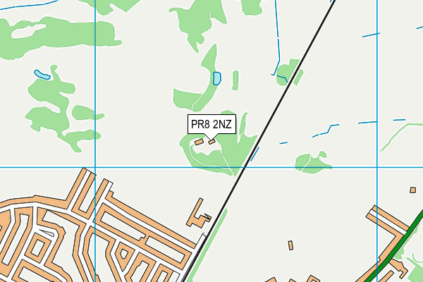 PR8 2NZ map - OS VectorMap District (Ordnance Survey)