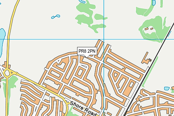 PR8 2PN map - OS VectorMap District (Ordnance Survey)