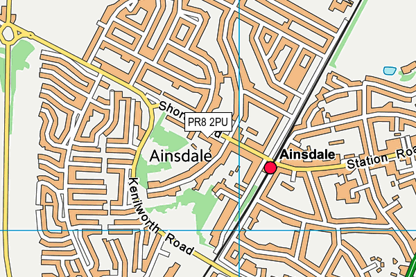 PR8 2PU map - OS VectorMap District (Ordnance Survey)