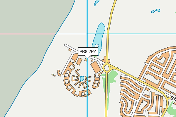 PR8 2PZ map - OS VectorMap District (Ordnance Survey)