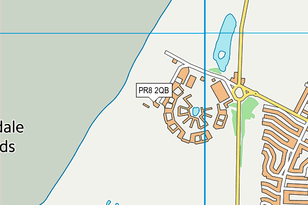 PR8 2QB map - OS VectorMap District (Ordnance Survey)
