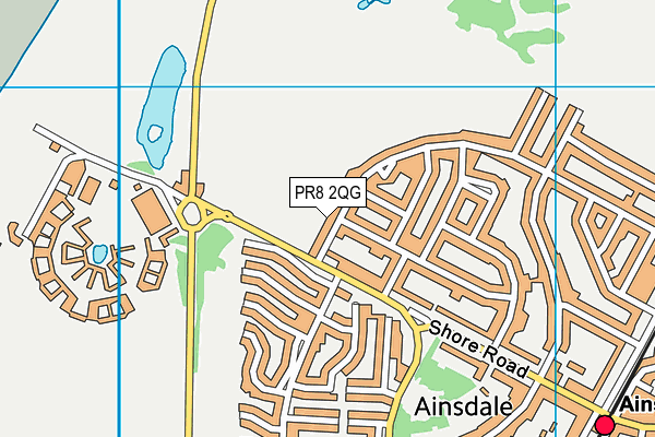 PR8 2QG map - OS VectorMap District (Ordnance Survey)