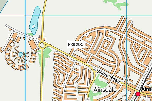 PR8 2QQ map - OS VectorMap District (Ordnance Survey)