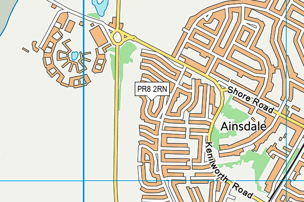 PR8 2RN map - OS VectorMap District (Ordnance Survey)