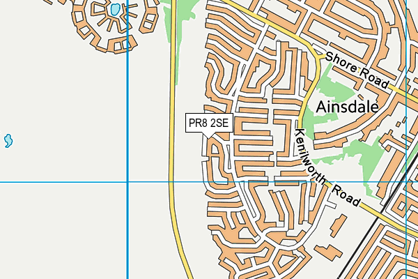 PR8 2SE map - OS VectorMap District (Ordnance Survey)