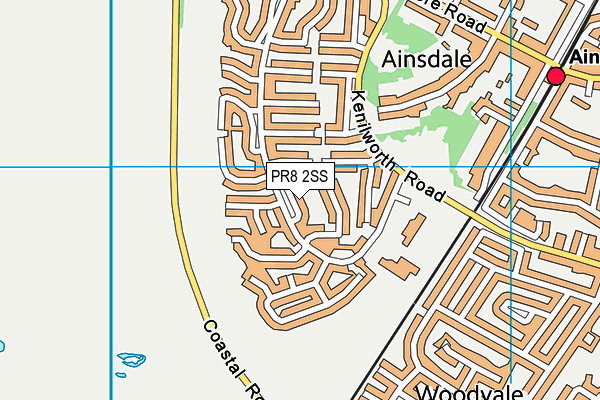 PR8 2SS map - OS VectorMap District (Ordnance Survey)