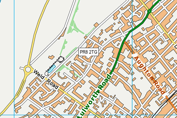 PR8 2TG map - OS VectorMap District (Ordnance Survey)