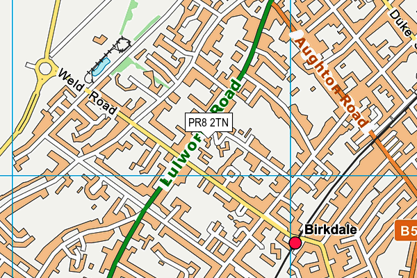 PR8 2TN map - OS VectorMap District (Ordnance Survey)