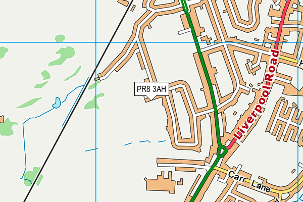 PR8 3AH map - OS VectorMap District (Ordnance Survey)