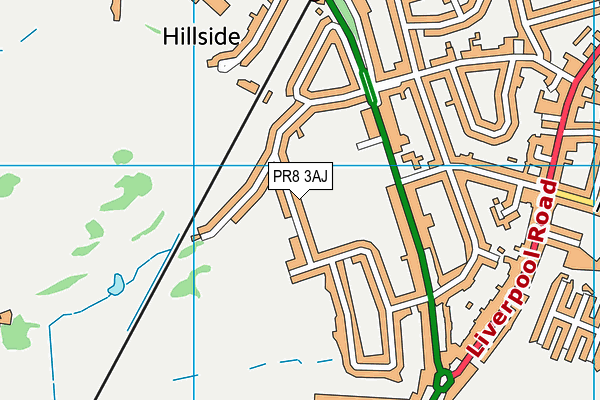 PR8 3AJ map - OS VectorMap District (Ordnance Survey)