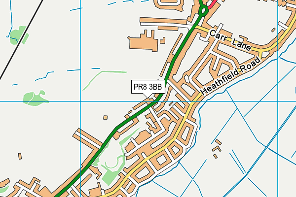 PR8 3BB map - OS VectorMap District (Ordnance Survey)