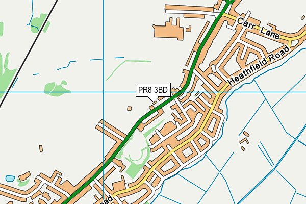 PR8 3BD map - OS VectorMap District (Ordnance Survey)