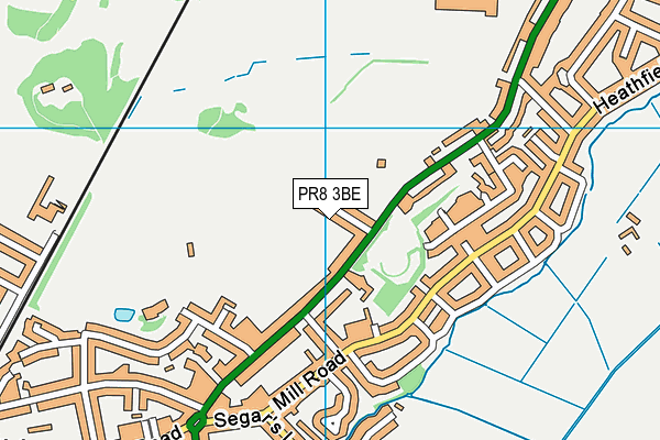 PR8 3BE map - OS VectorMap District (Ordnance Survey)