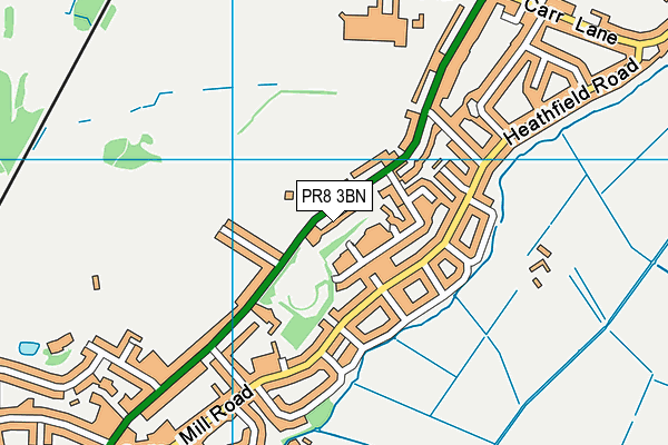 PR8 3BN map - OS VectorMap District (Ordnance Survey)