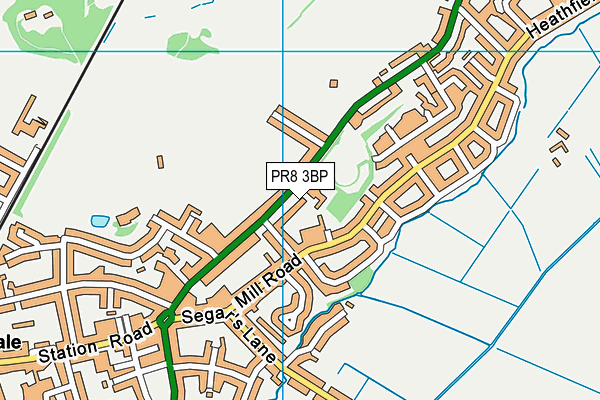 PR8 3BP map - OS VectorMap District (Ordnance Survey)