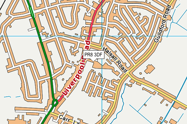 Farnborough Road Infant School map (PR8 3DF) - OS VectorMap District (Ordnance Survey)