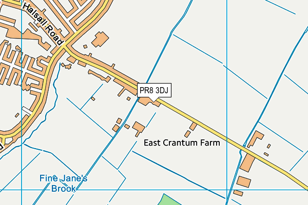 PR8 3DJ map - OS VectorMap District (Ordnance Survey)