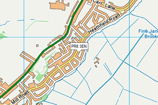 PR8 3EN map - OS VectorMap District (Ordnance Survey)
