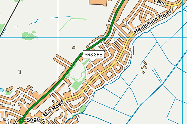 PR8 3FE map - OS VectorMap District (Ordnance Survey)