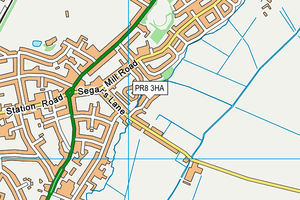 PR8 3HA map - OS VectorMap District (Ordnance Survey)