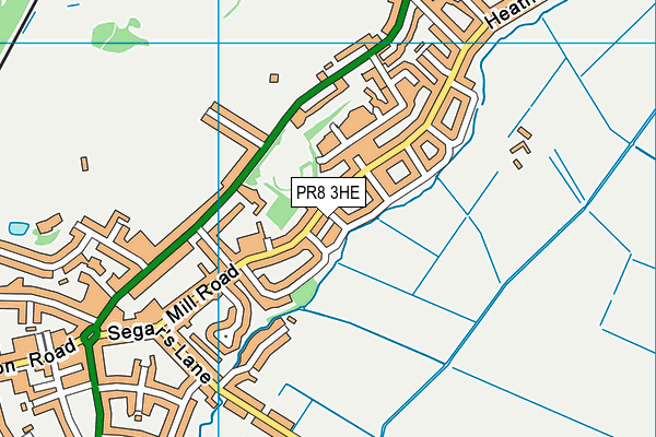 PR8 3HE map - OS VectorMap District (Ordnance Survey)