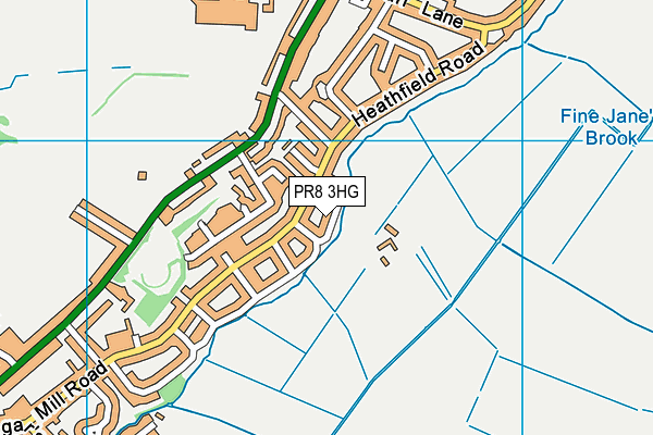 PR8 3HG map - OS VectorMap District (Ordnance Survey)