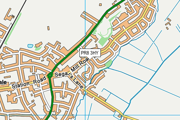 PR8 3HY map - OS VectorMap District (Ordnance Survey)