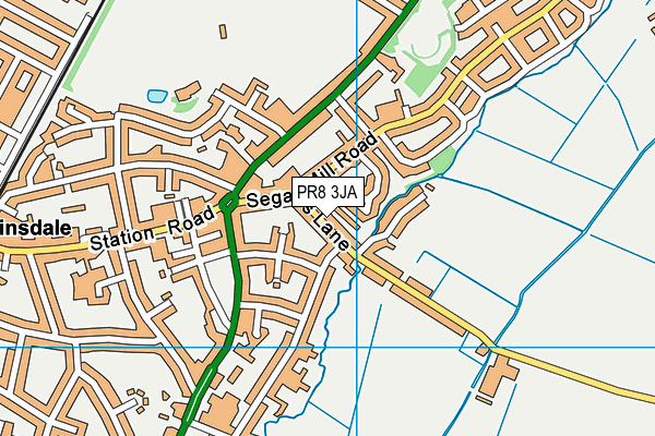 PR8 3JA map - OS VectorMap District (Ordnance Survey)