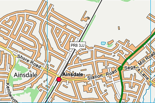 PR8 3JJ map - OS VectorMap District (Ordnance Survey)