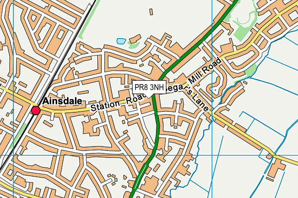 PR8 3NH map - OS VectorMap District (Ordnance Survey)