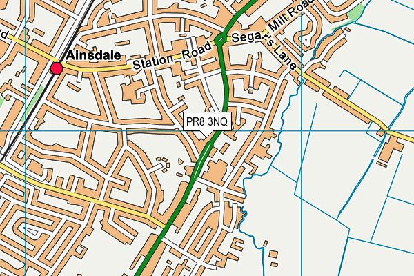 PR8 3NQ map - OS VectorMap District (Ordnance Survey)