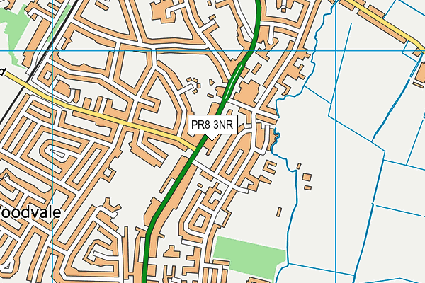 PR8 3NR map - OS VectorMap District (Ordnance Survey)