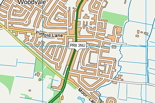 PR8 3NU map - OS VectorMap District (Ordnance Survey)