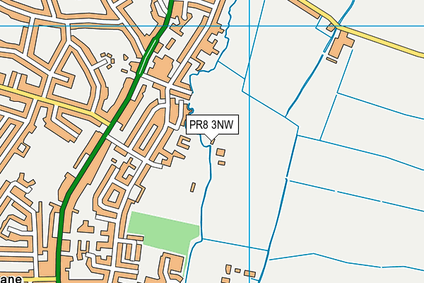 PR8 3NW map - OS VectorMap District (Ordnance Survey)